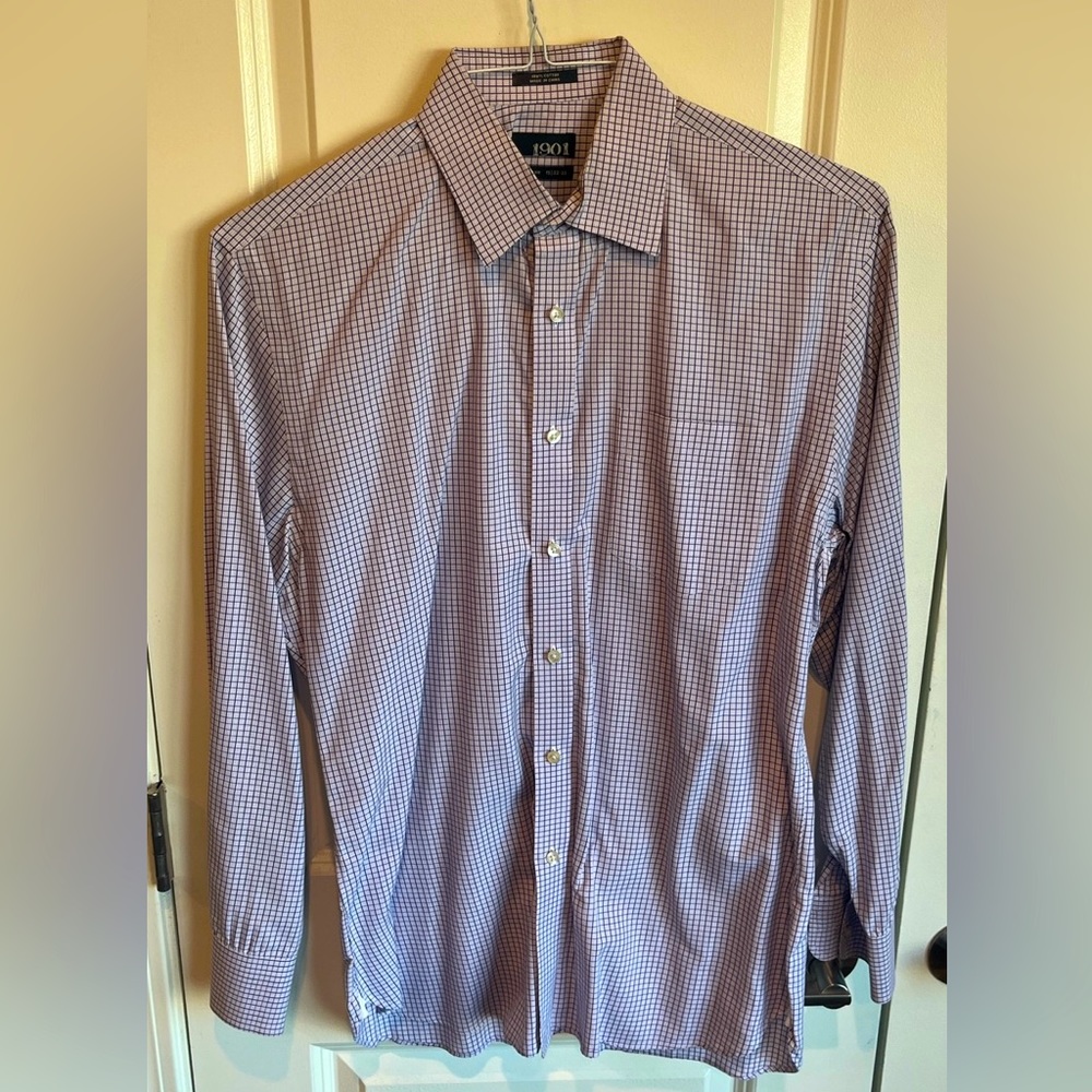 Men’s Nordstrom 1901 Athletic Fit Button Down Dress Shirt Size: 15
